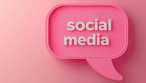 bocadillo anunciando redes sociales